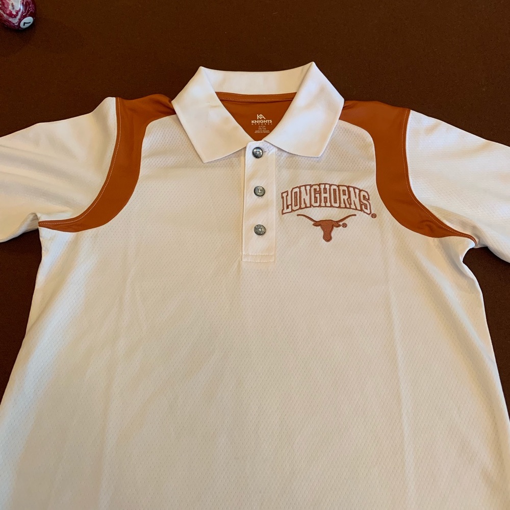 Texas Longhorns Mens Size S Polo Knights Apparel